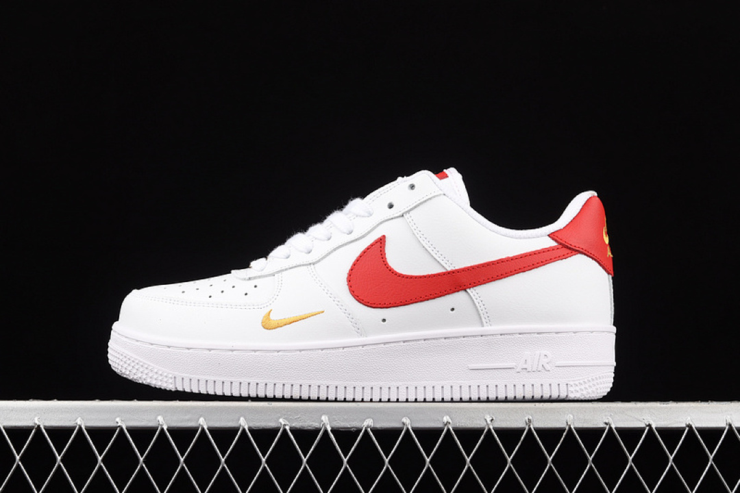 Nike [CZ0270-104]-[AIR FORCE 1 LOW 07 ESSENTIAL WHITE/GYM RED/GOLD]-[WOMAN:36-39]-[MAN:40-45], photo 1