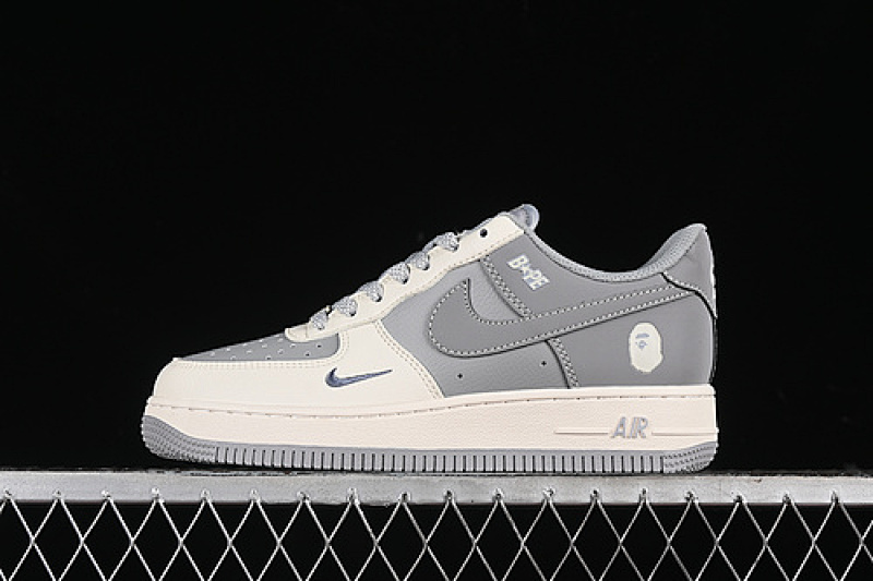 Nike Nike AIR FORCE 1 07 LOW BAPE OFF WHITE/GREY · BB6566-207, photo 1