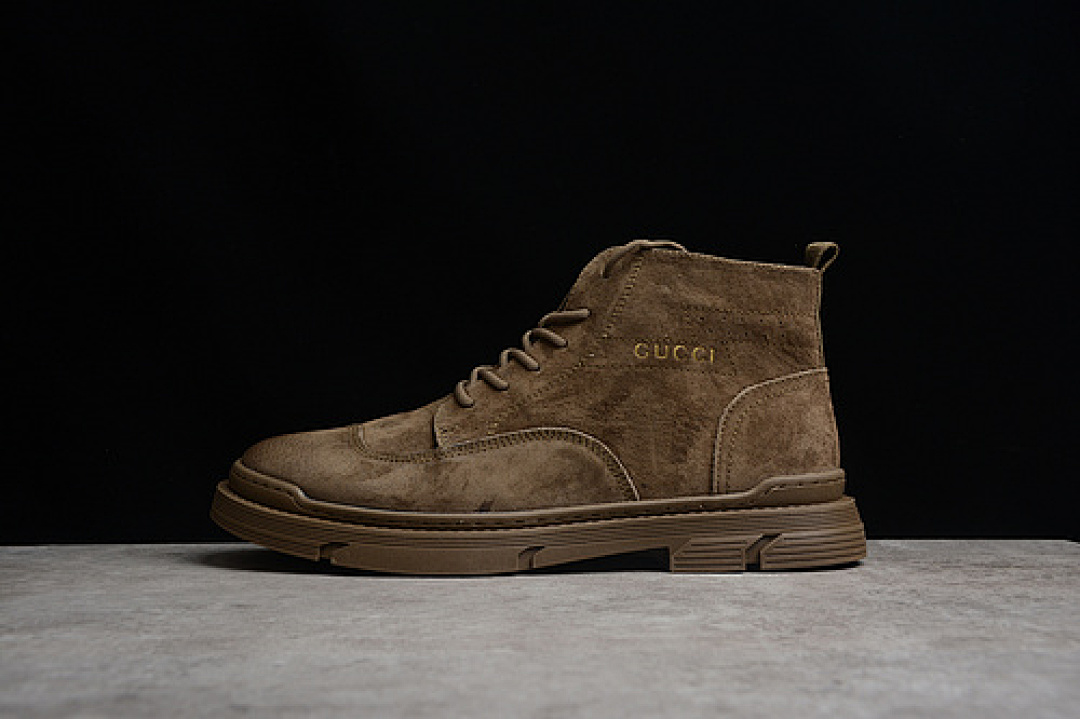 Gucci [GU*CCI HIGH MARTIN BOOTS DARK BROWN/DARK BROWN]-[MAN:38-44] - Image 2