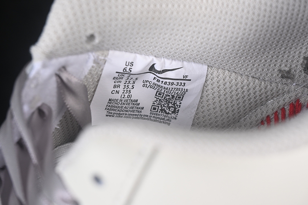 Nike [FB1839-323]-[AIR FORCE 1 07 LOW CASUAL SNEAKERS WHITE/GREY/WHITE]-[WOMAN:36-39]-[MAN:40-45] - Image 6