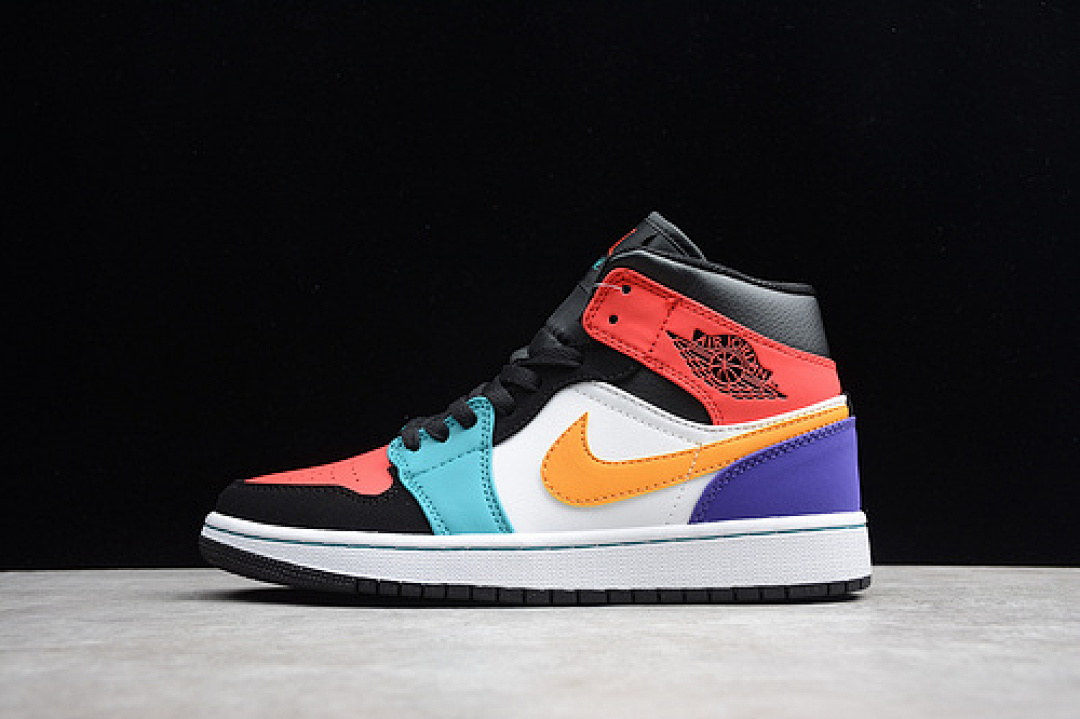 Jordan [554724-125]-[AIR JORDAN 1 MID BRED MULTI-COLOR WHITE/RED/MULTI-COLORE]-[MAN:40-46]-[OG00156], photo 1