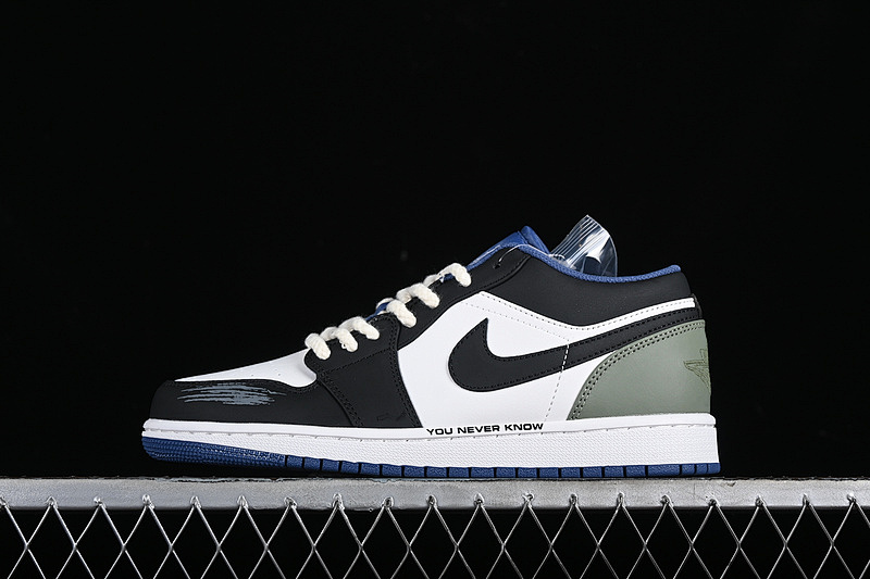 Jordan AIR Jordan 1 LOW ASHEN SLATE/MYSTIC NAVY/WHITE · 553558-414, photo 1