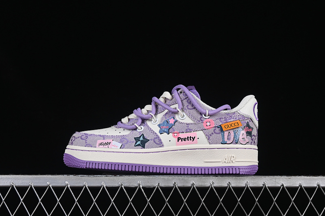 Nike [BD7700-220]-[AIR FORCE 1 07 LOW PURPLE STAR WHITE/PURPLE]-[WOMAN:36-39]-[MAN:40-45] - Image 2