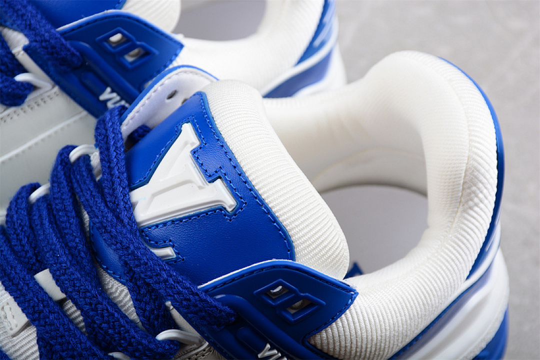 Louis Vuitton [L*V TRAINER SNEAKERS DARK BLUE/WHITE/DARK BLUE]-[WOMAN:35-40]-[MAN:39-45] - Image 8