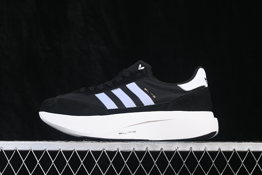Adidas [CJ7149]-[ADIZERO EVO SL 72 LEISURE RUNNING SHOES BLACK/WHITE]-[WOMAN:36-39]-[MAN:40-45] - Image 2
