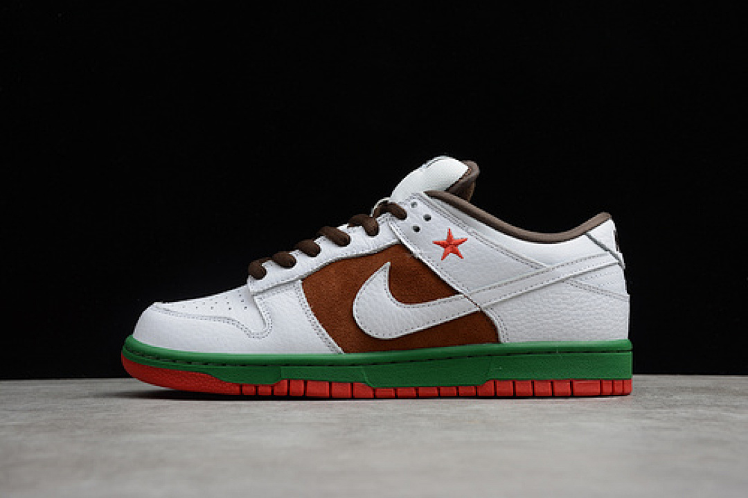 Nike DUNK LOW PRO SB CALI WHITE/BROWN-GREEN-RED · 304292-211, photo 1