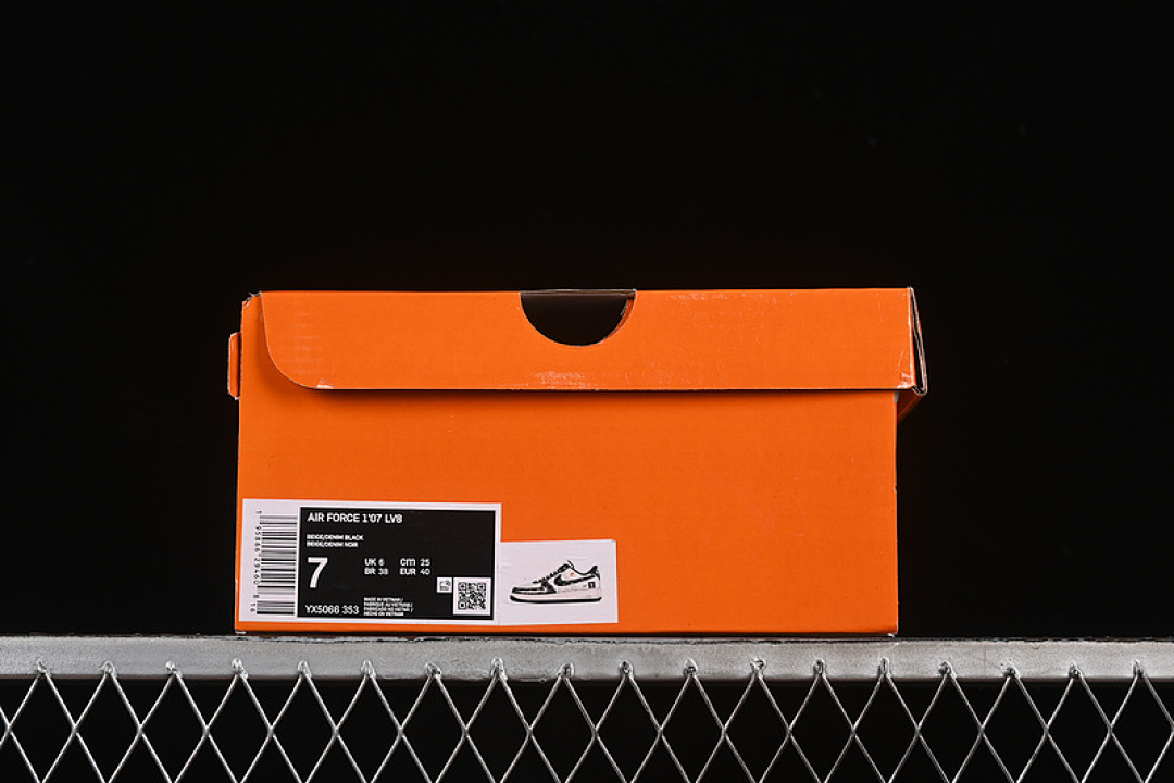 Nike [YX5066-353]-[AIR FORCE 1 07 LOW LV WHITE/GREY/BLACK]-[WOMAN:36-39]-[MAN:40-45] - Image 12