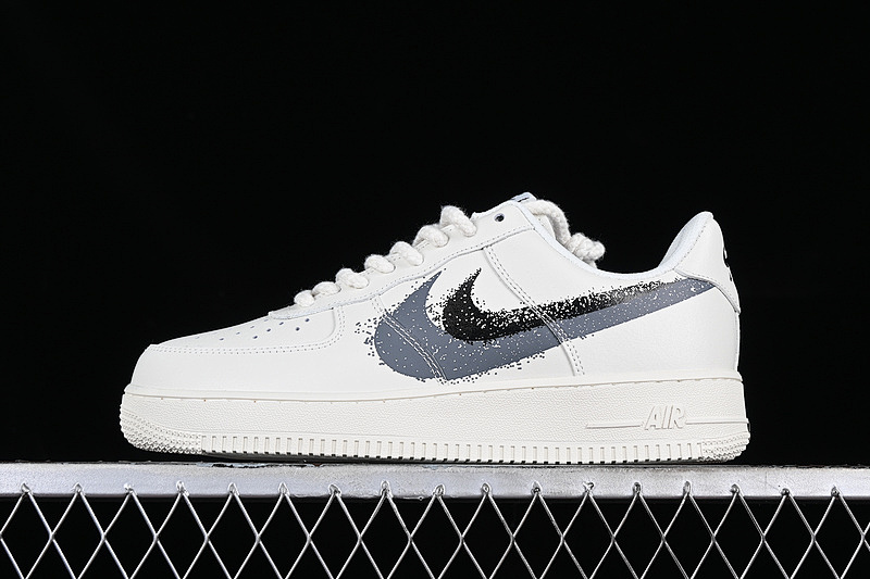 Nike Nike AIR FORCE 1 07 LOW WHITE/GREY/BLACK · FD0660-200, photo 1