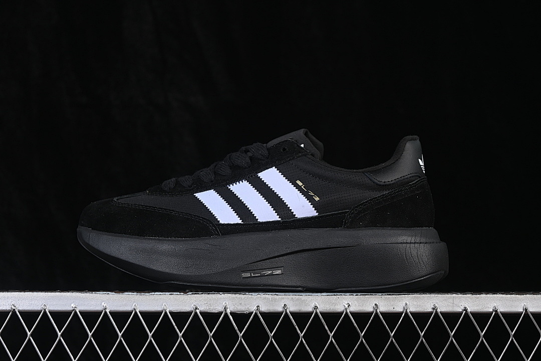 Adidas [CJ1479]-[ADIZERO EVO SL 72 LEISURE RUNNING SHOES BLACK/BLACK/BLACK]-[WOMAN:36-39]-[MAN:40-45] - Image 2