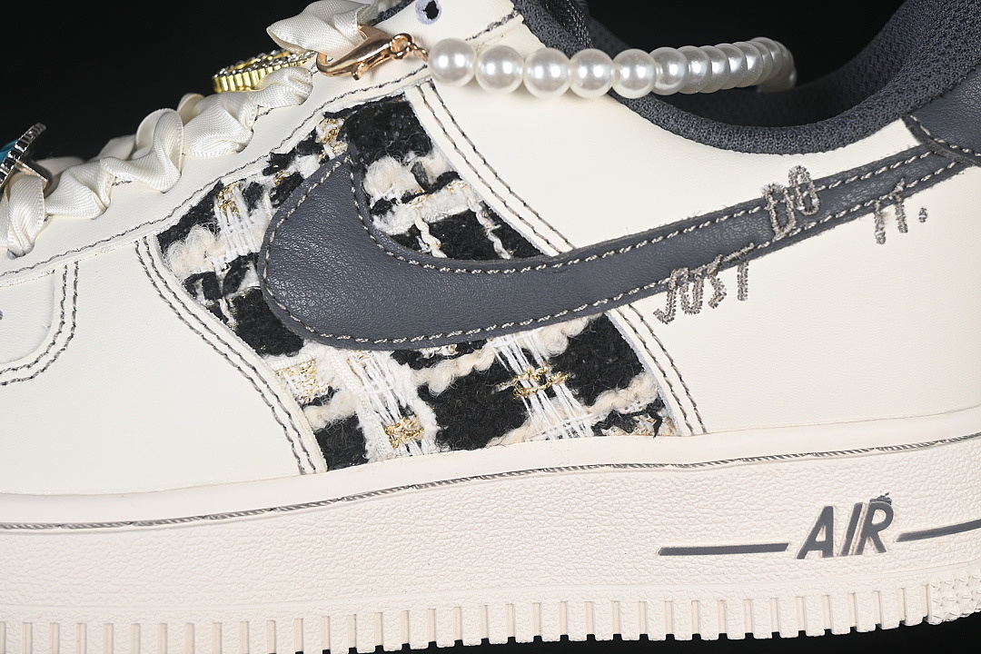 Nike [FJ7740-071]-[AIR FORCE 1'07 LOW CASUAL SNEAKERS WHITE/GREY/WHITE]-[WOMAN:36-39]-[MAN:40-45] - Image 8