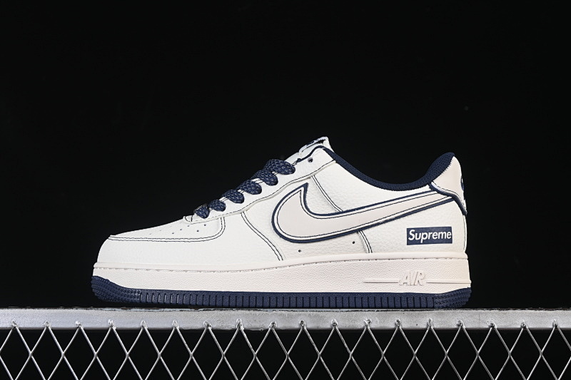 Nike Nike AIR FORCE 1 07 LOW SUPREME WHITE/NAVY BLUE · SM6668-113, photo 1