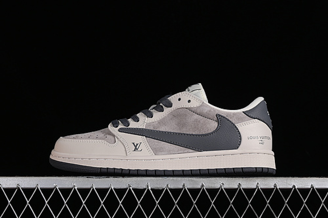Jordan [LX1988-102]-[TRAVIS SCOTT X FRAGMENT DESIGN JORDAN AIR 1 LOW OG SP GREY/BLACK][36-45], photo 1
