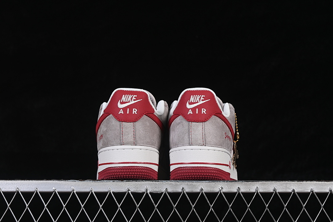 Nike [JP2026-132]-[AIR FORCE 1 07 LOW CASUAL SNEAKERS WHITE/GREY/RED]-[WOMAN:36-39]-[MAN:40-45] - Image 14