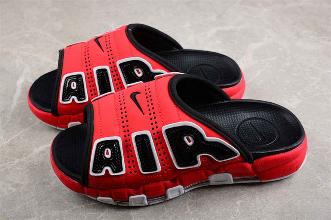 Nike [FB7818-100]-[AIR MORE UPTEMPO SLIDE WHITE/BLACK/RED]-[WOMAN:36-39]-[MAN:40-45] - Image 8