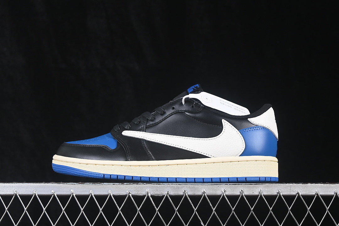 Jordan [DM7866-118]-[AIR JORDAN 1 LOW OG AJ1 INVERTED HOOK BLACK/BLUE]-[WOMAN:36-39]-[MAN:40-47.5], photo 1