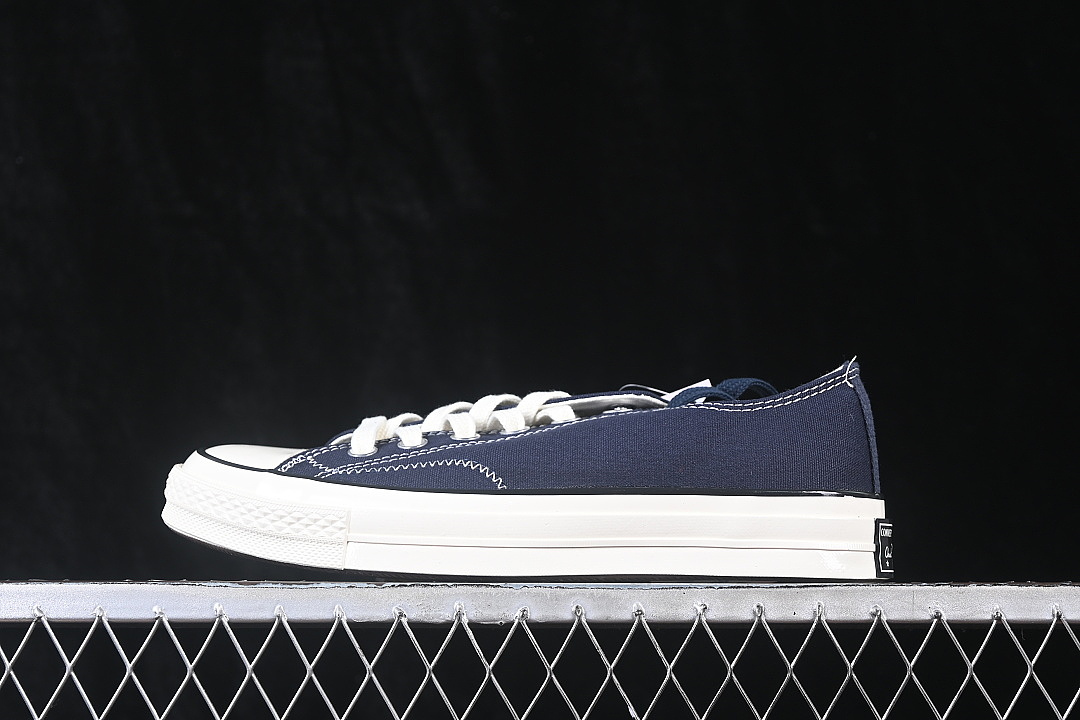 Unbranded [1SF075]-[ALL STAR SQUARETOE OX CANVAS SHOES NAVY BLUE/MIDNIGHT BLUE]-[WOMAN:35-39.5]-[MAN:, photo 1