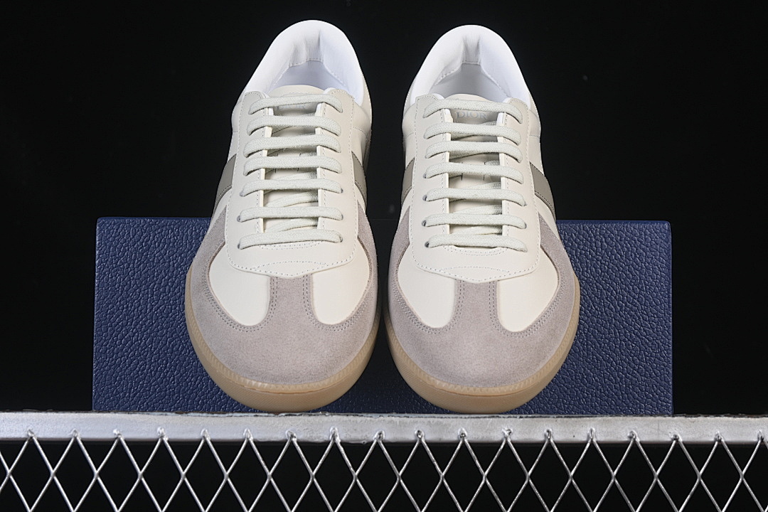 Dior [LOW-TOP DERBY SHOES WHITE/GREY/WHITE]-[WOMAN:39]-[MAN:40-45] - Image 13