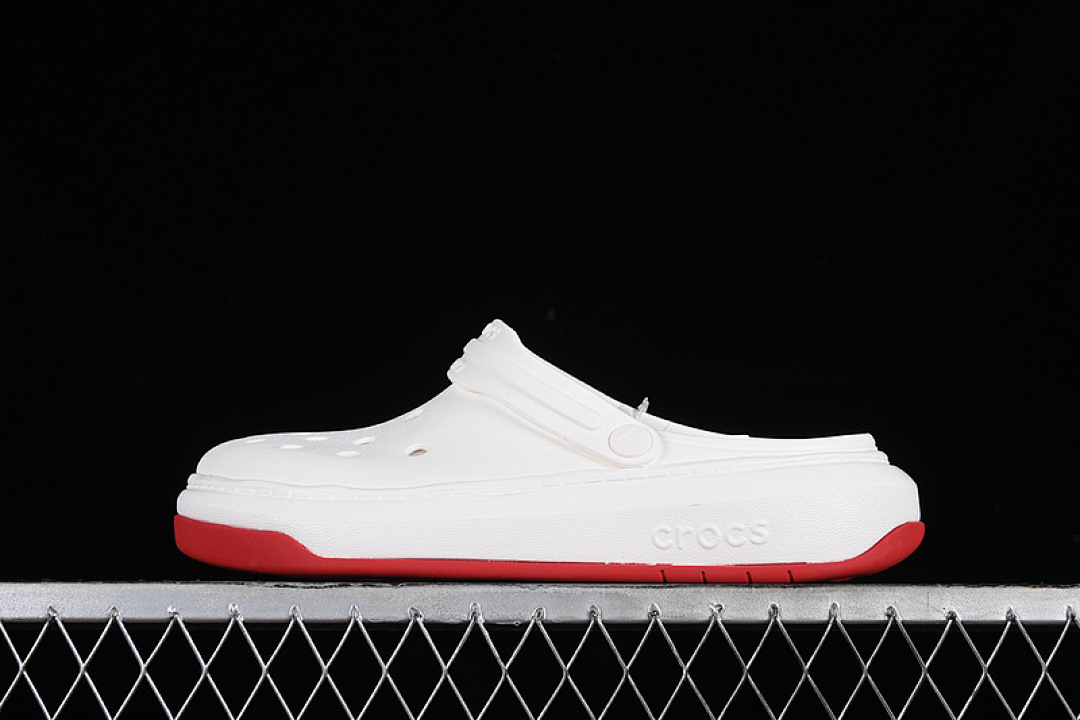 Crocs Crocs [ CROCSBAND FULL FORCE WHITE/RED]-[WOMAN:36-39]-[MAN:40-46], photo 1