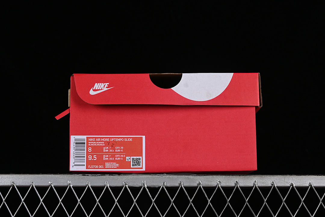 Nike [FJ2708-001]-[AIR MORE UPTEMPO SLIDE WHITE/BLUE]-[WOMAN:36-39]-[MAN:40-46] - Image 10
