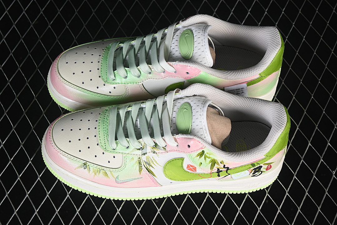 Nike [FB1839-515]-[AIR FORCE 1 07 LOW WHITE/GREEN/PINK]-[WOMAN:36-39]-[MAN:40-45] - Image 11