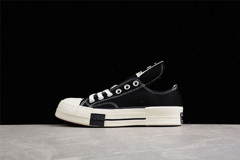 Converse Converse RICK OWENS DRKSHDW DRKSTAR CHUCK TAYLOR 70S LOW BLACK/EGRET · A00131C, photo 1