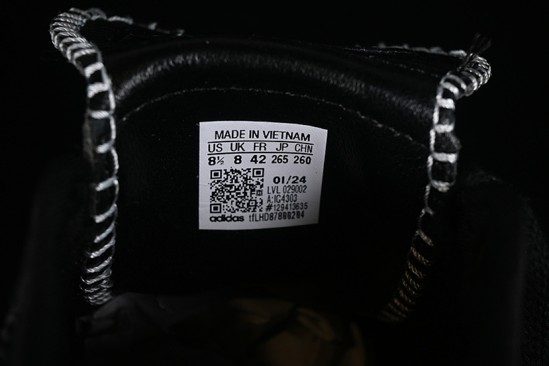 Adidas [IG4303]-[SAMBA OG WALES BONNER STUDDED PACK BLACK CORE BLACK/CREAM WHITE]-[UNISEX:35-45] - Image 7
