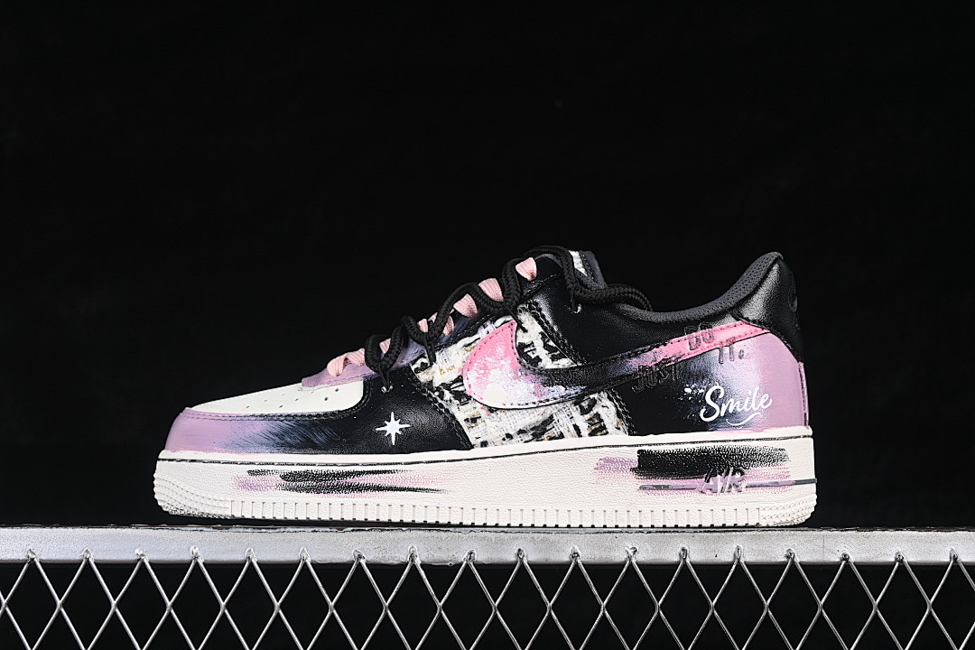Nike [FJ7740-170]-[AIR FORCE 1 07 LOW WHITE/BLACK/PURPLE]-[WOMAN:36-39]-[MAN:40-45] - Image 2