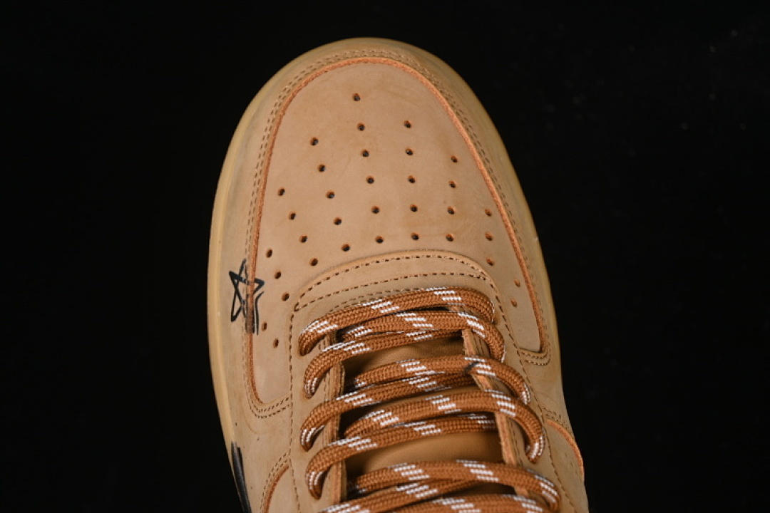 Nike [CJ9179-700]-[AIR FORCE 1 07 LOW CASUAL SNEAKERS KHAKI/BLACK]-[WOMAN:36-39]-[MAN:40-45] - Image 9