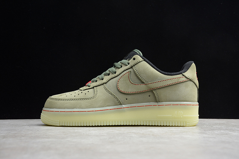 Nike Nike AIR FORCE 1 UPSTEP LOW OLIVE GREEN/MILITARY GREEN · CJ6602-255, photo 1