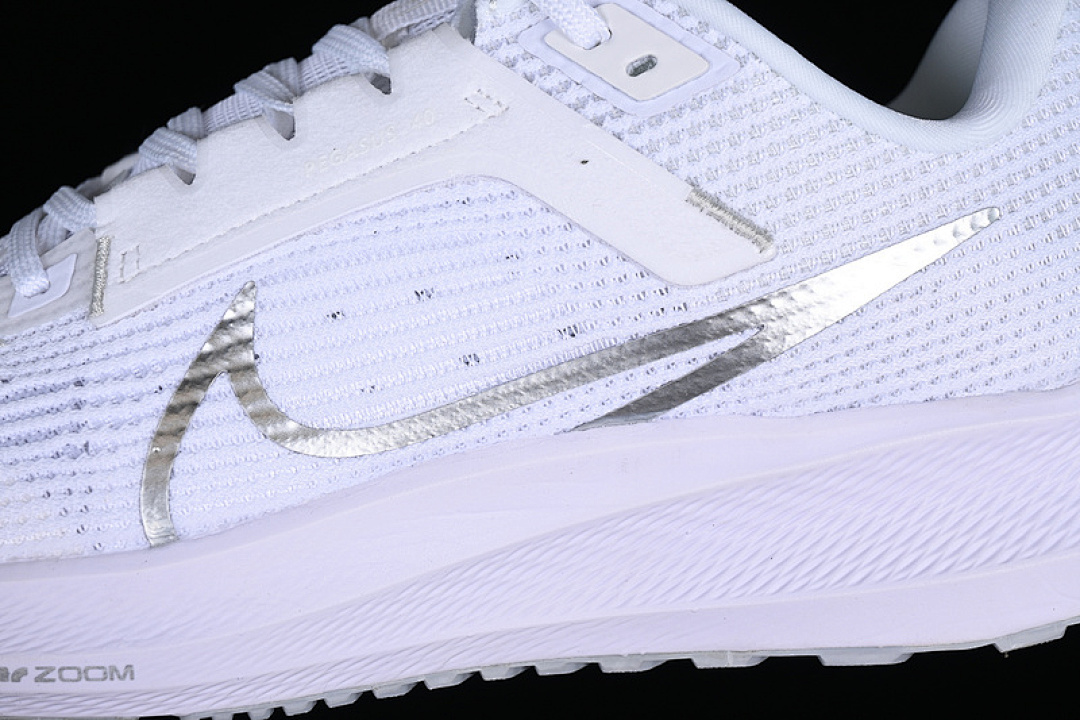 Nike [DV3854-101]-[AIR ZOOM PEGASUS 40 WHITE/GREY/SILVER]-[WOMAN:36-39]-[MAN:40-45] - Image 7