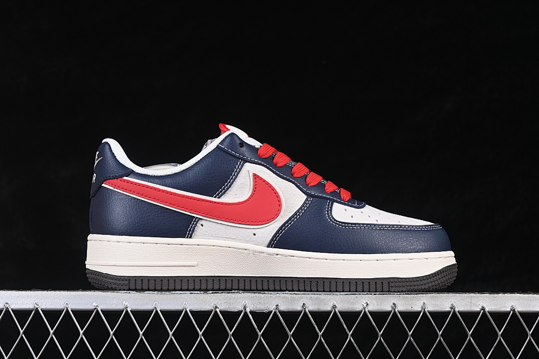 Nike [HT5088-617]-[AIR FORCE 1 07 LOW WHITE/NAVY BLUE/RED]-[WOMAN:36-39]-[MAN:40-45] - Image 16