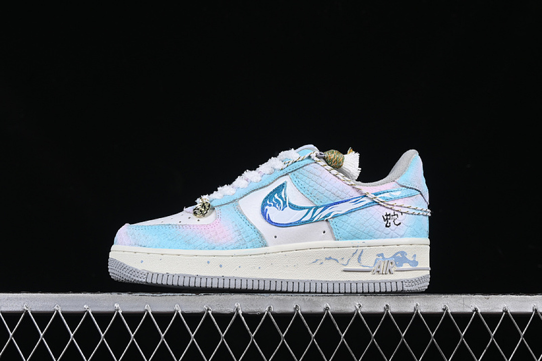 Nike Nike AIR FORCE 1 07 LOW YUNYUJIAN CNY WHITE/BLUE/PINK · DX2678-222, photo 1