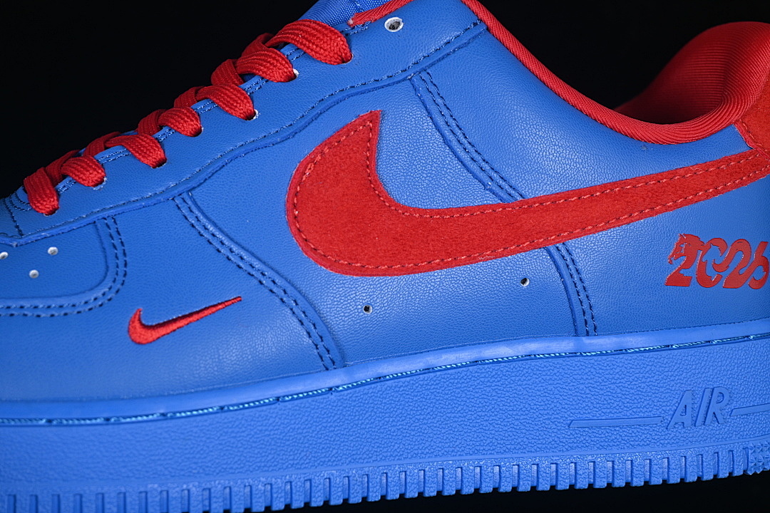 Nike [DF0188-128]-[AIR FORCE 1 07 LOW CASUAL SNEAKERS NAVY BLUE/RED]-[WOMAN:36-39]-[MAN:40-45] - Image 8