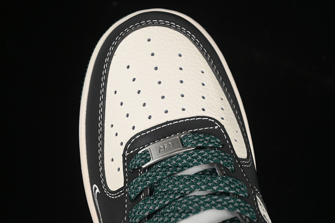 Nike [XS1958-572]-[AIR FORCE 1 07 LOW WHITE/BLACK/GREEN]-[WOMAN:36-39]-[MAN:40-45] - Image 10