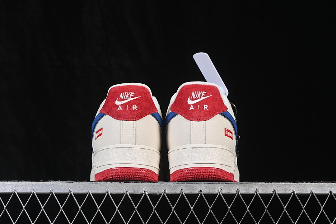 Nike [BK1916-007]-[AIR FORCE 1 07 LOW CASUAL SNEAKERS WHITE/BLUE/RED]-[WOMAN:36-39.5]-[MAN:40-45] - Image 14