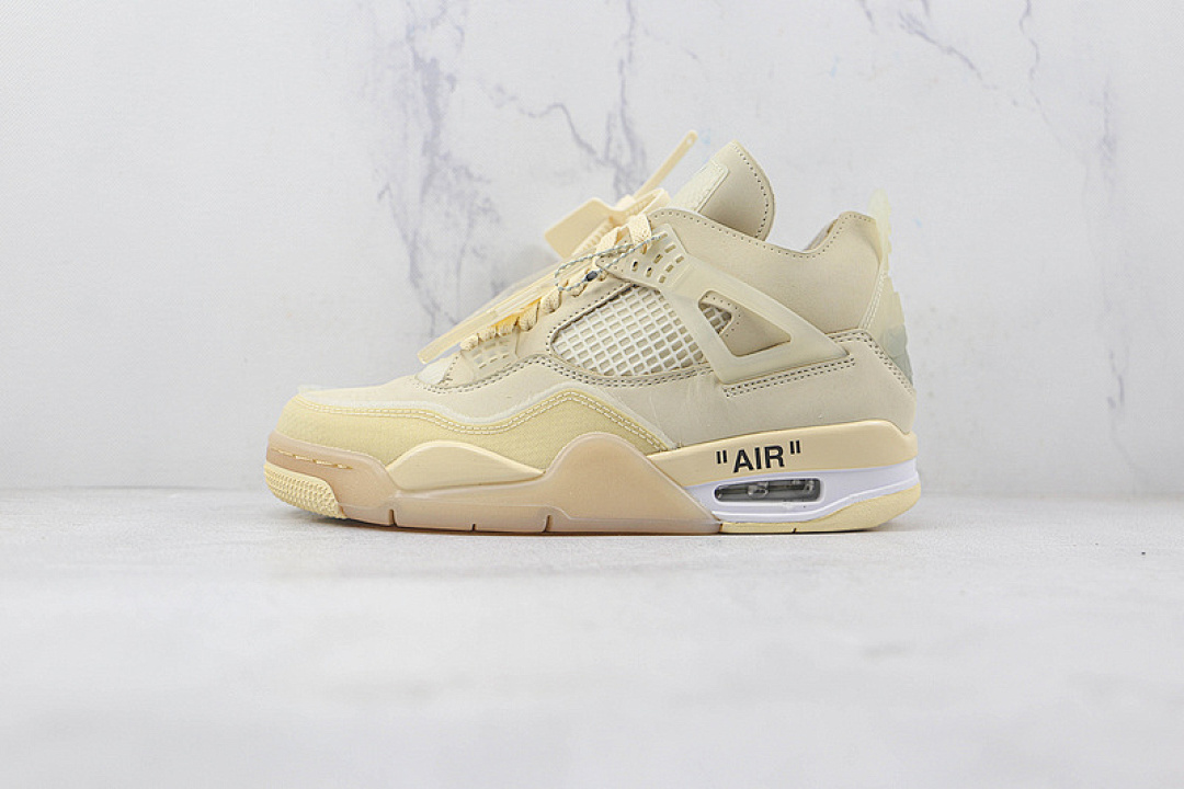 Jordan [CV9388-100]-[OW X AIR JORDAN 4 SP SAIL/MUSLIN/WHITE/BLACK]-[WOMAN:36-39]-[MAN:40-47.5], photo 1