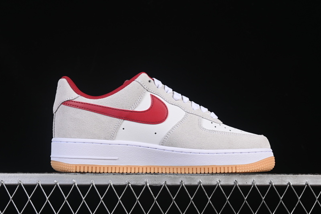 Nike [IB6388-101]-[AIR FORCE 1 07 LOW CASUAL SNEAKERS RED/WHITE/GREY]-[WOMAN:36-39]-[MAN:40-45] - Image 15