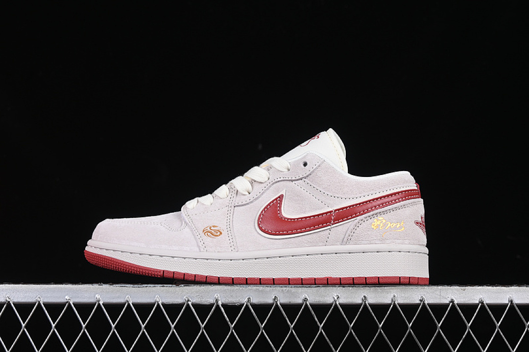 Jordan [XX3318-513]-[AIR JORDAN 1 LOW WHITE/RED]-[WOMAN:36-39]-[MAN:40-45], photo 1
