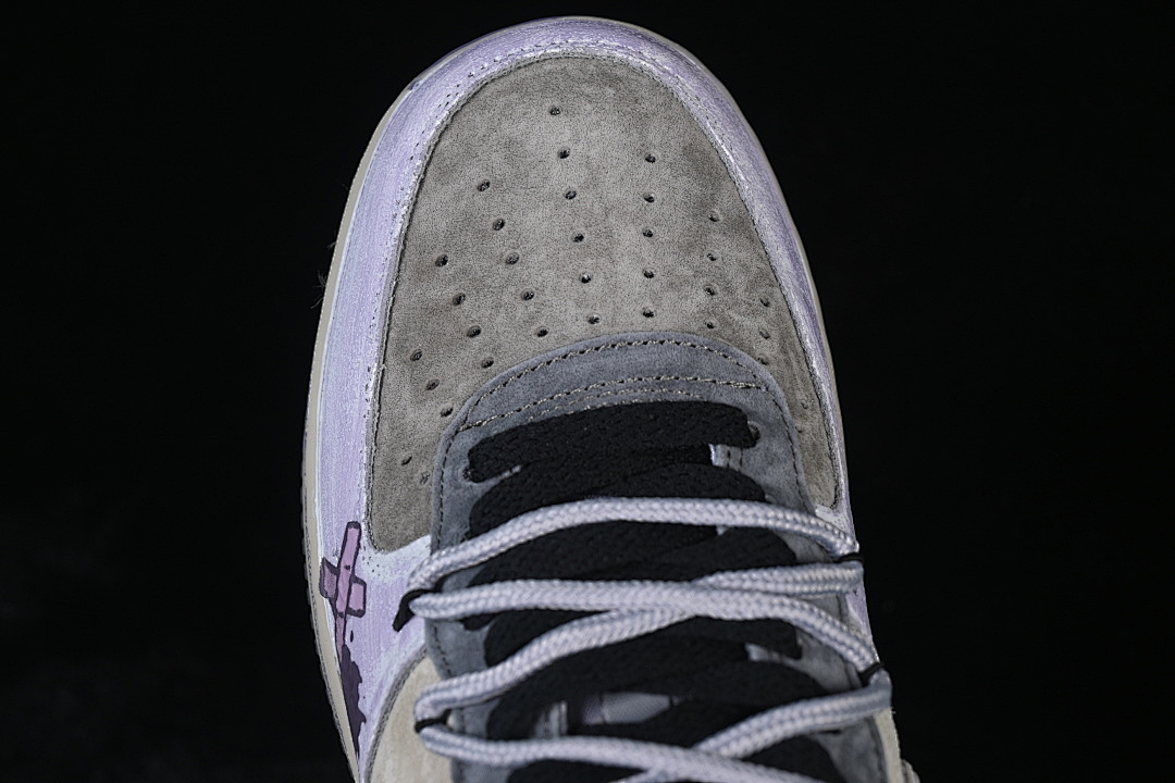 Nike [YD2425-066]-[AIR FORCE 1 07 LOW BAND AID CASUAL SNEAKERS GREY/BEIGE]-[WOMAN:36-39]-[MAN:40-45] - Image 9