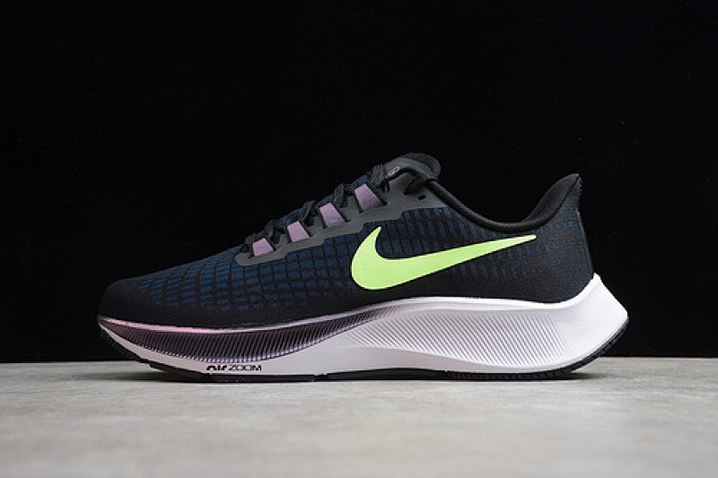 Nike Nike AIR ZOOM PEGASUS 37 BLACK/GREEN/PURPLE · BQ9646-001, photo 1