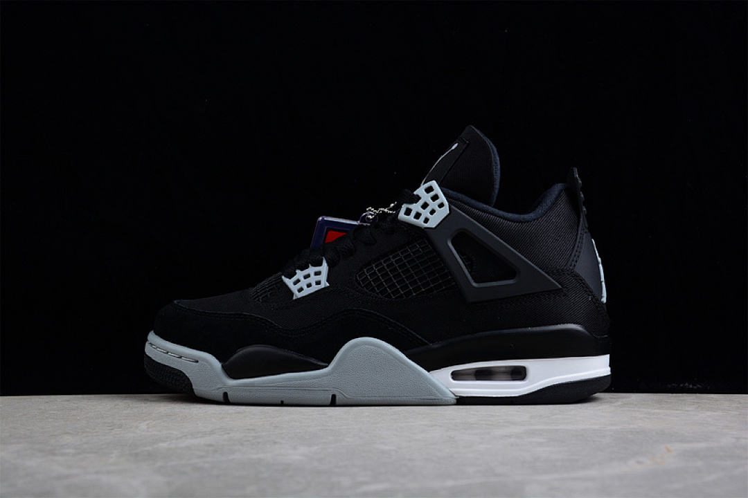 Jordan [DH7138-006]-[AIR JORDAN 4 RETRO BLACK CANVAS BLACK/GREY/WHITE]-[MAN:40-47.5], photo 1