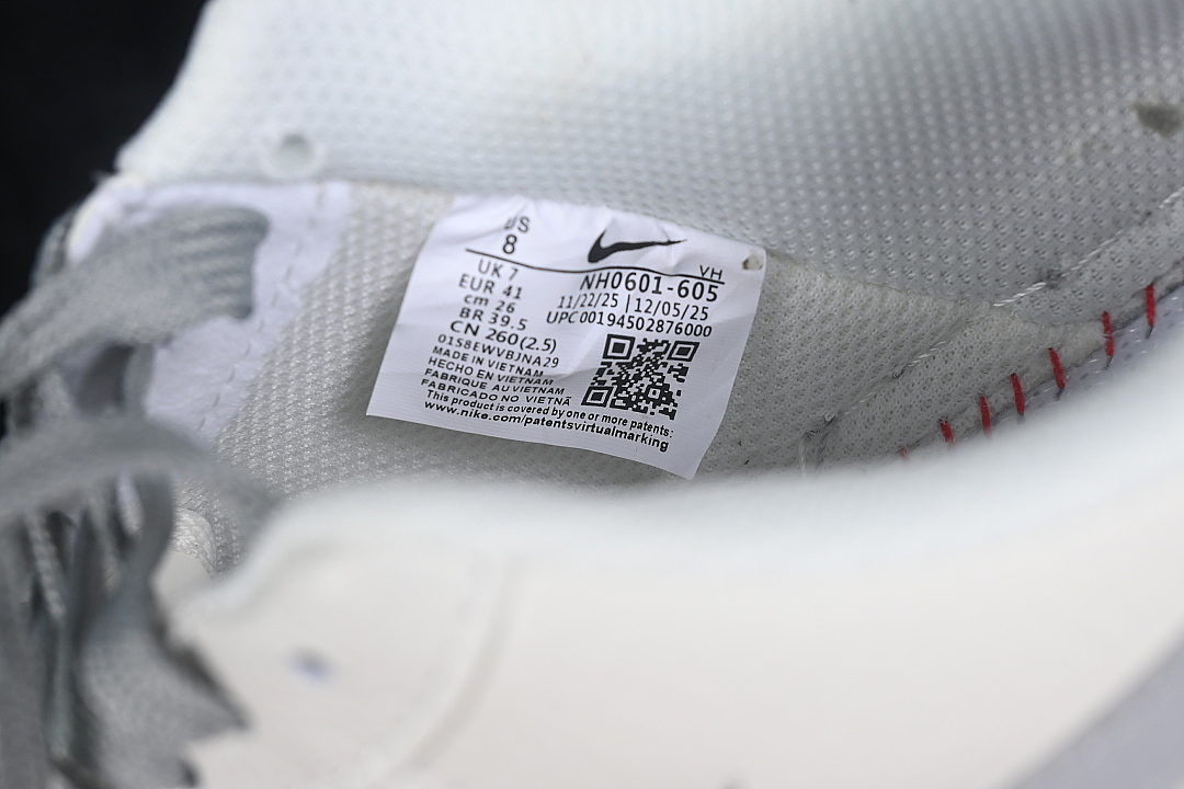 Nike [NH0601-605]-[AIR FORCE 1 07 LOW CASUAL SNEAKERS LIGHT GRAY/WHITE]-[WOMAN:36-39]-[MAN:40-45] - Image 5