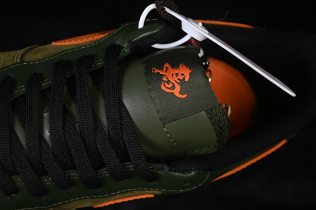 Nike [XY9025-010]-[AIR FORCE 1 07 LOW GREEN/ORANGE]-[WOMAN:36-39]-[MAN:40-45] - Image 9