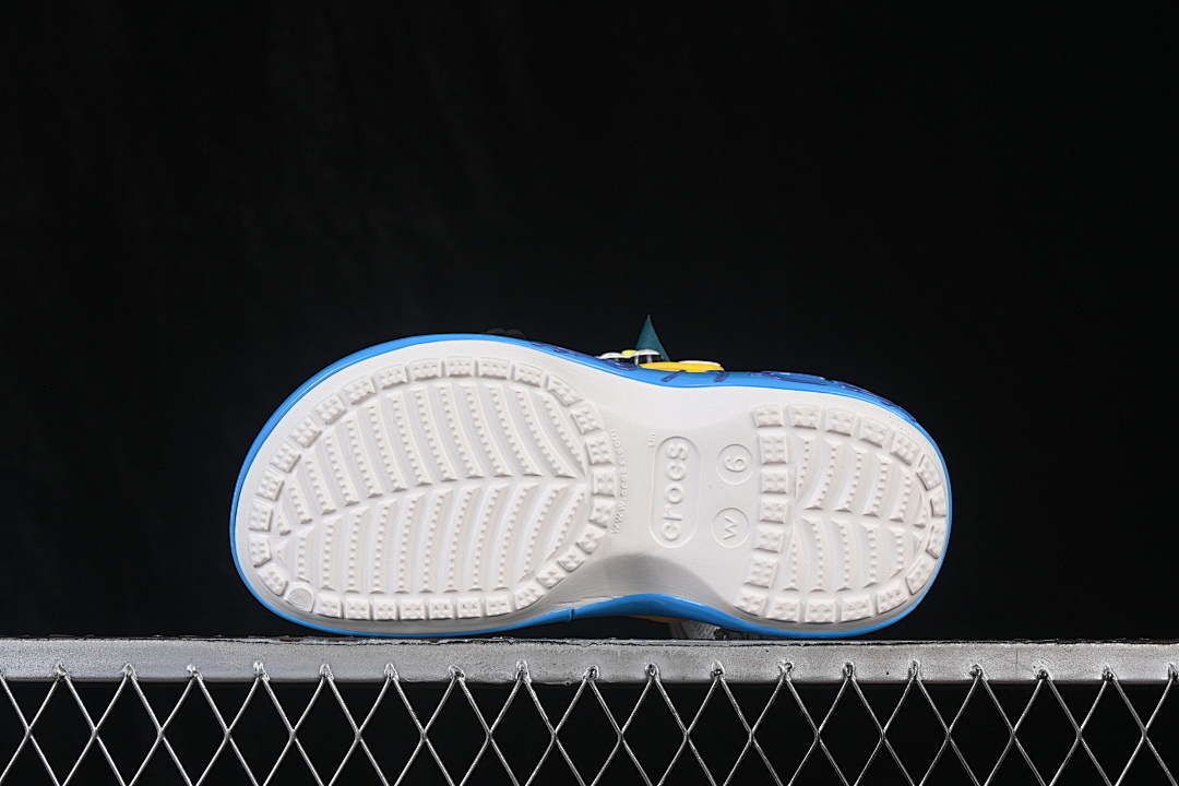Crocs [ROUND-TOED THICK-SOLED SLIPPERS WHITE/YELLOW/BLUE]-[WOMAN:34-39]-[MAN:40] - Image 9