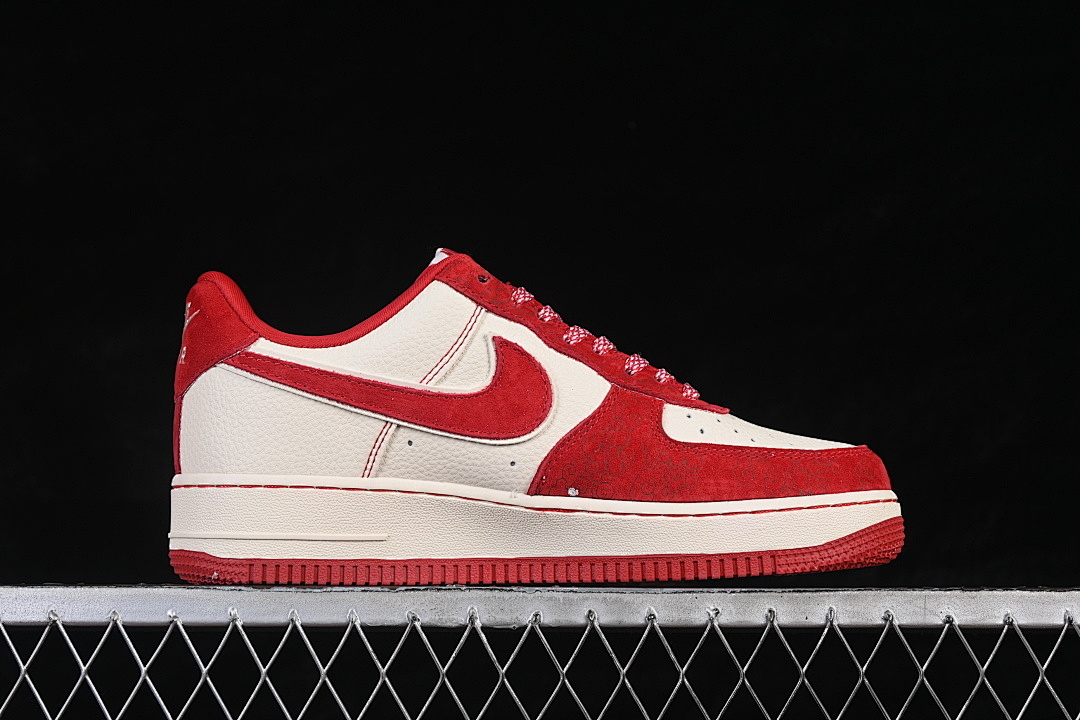 Nike [XL1979-144]-[AIR FORCE 1 07 LOW CASUAL SNEAKERS WHITE/RED]-[WOMAN:36-39]-[MAN:40-45] - Image 16