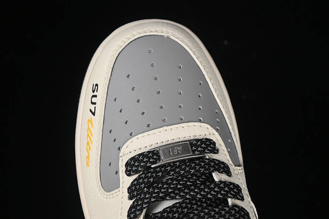 Nike [XX3168-165]-[AIR FORCE 1 07 LOW SU7-ULTRA WHITE/BLACK/GREY/YELLOW]-[WOMAN:36-39]-[MAN:40-45] - Image 10