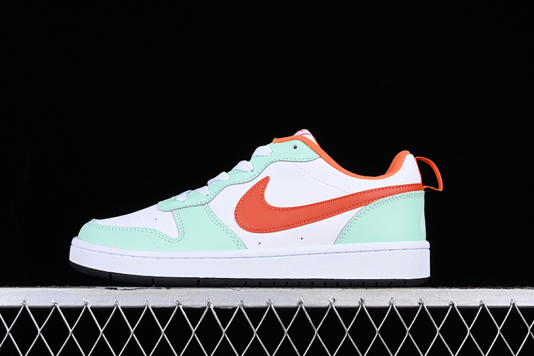 Unbranded [FN3687-181]-[COURT BOROUGH LOW 2 GS WHITE/WHITE/MINT FOAM/SAFETY ORANGE/DARK PONY], photo 1