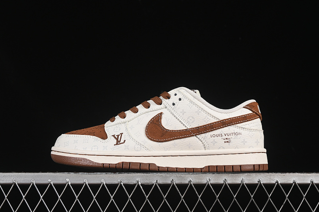 Louis Vuitton Nike Louis Vuitton [SC9772-806]-[SB DUNK LOW LV WHITE/BROWN]-[WOMAN:36-39]-[MAN:40-45], photo 1