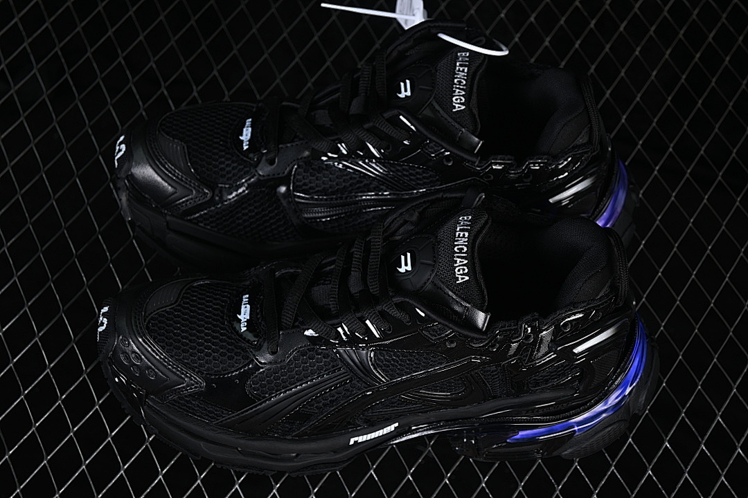 Balenciaga [WRNLD1000]-[RETRO CASUAL SHOES BLACK/BLACK/BLACK]-[WOMAN:35-39]-[MAN:40-46] - Image 13