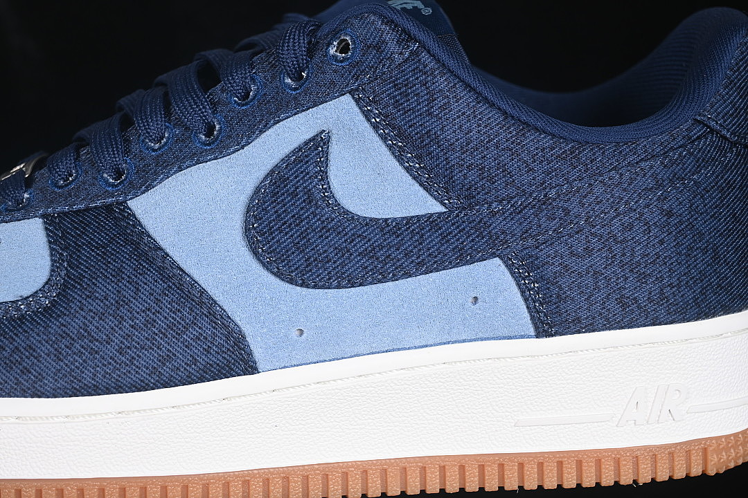 Nike [IR0951-400]-[AIR FORCE 1 07 LOW CASUAL SNEAKERS NAVY BLUE/WHITE]-[WOMAN:36-39]-[MAN:40-45] - Image 7